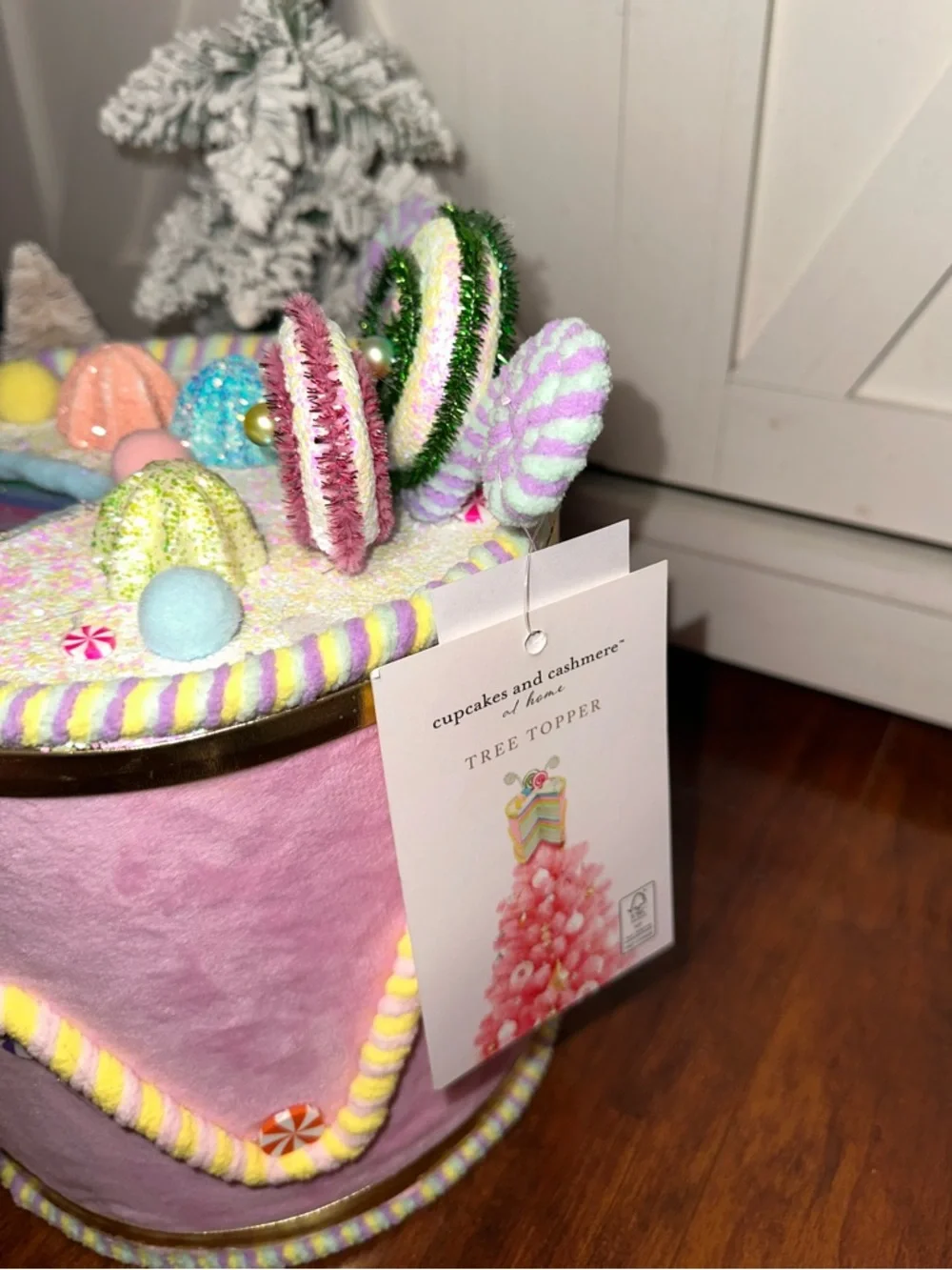 Cupcakes & Cashmere Pastel Candy-Themed Decorative Cake Tree Topper
